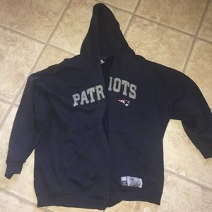 patriots zip up hoodie